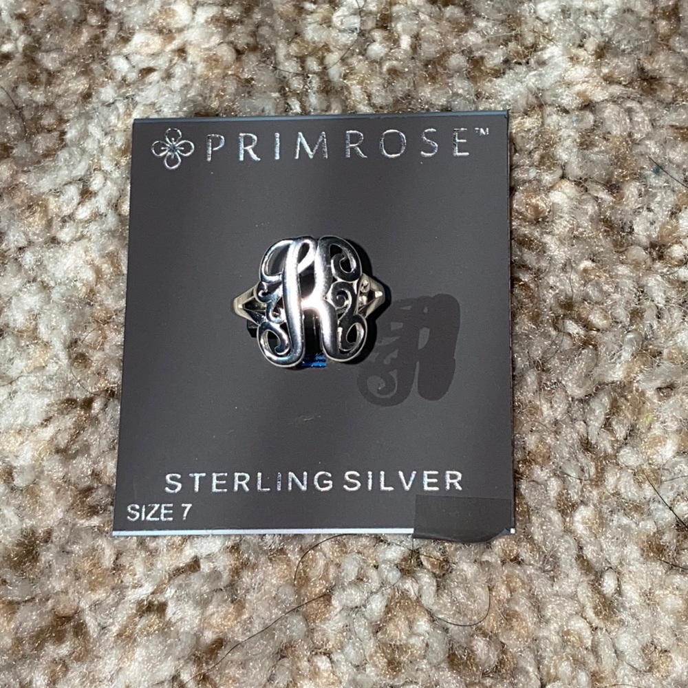 Sterling Silver ‘K’ Ring